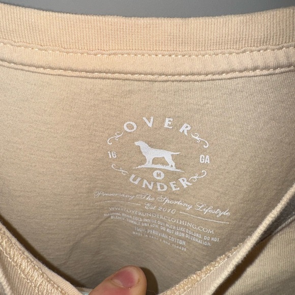 Tan Over & Under shirt/Size M. - Picture 3 of 4